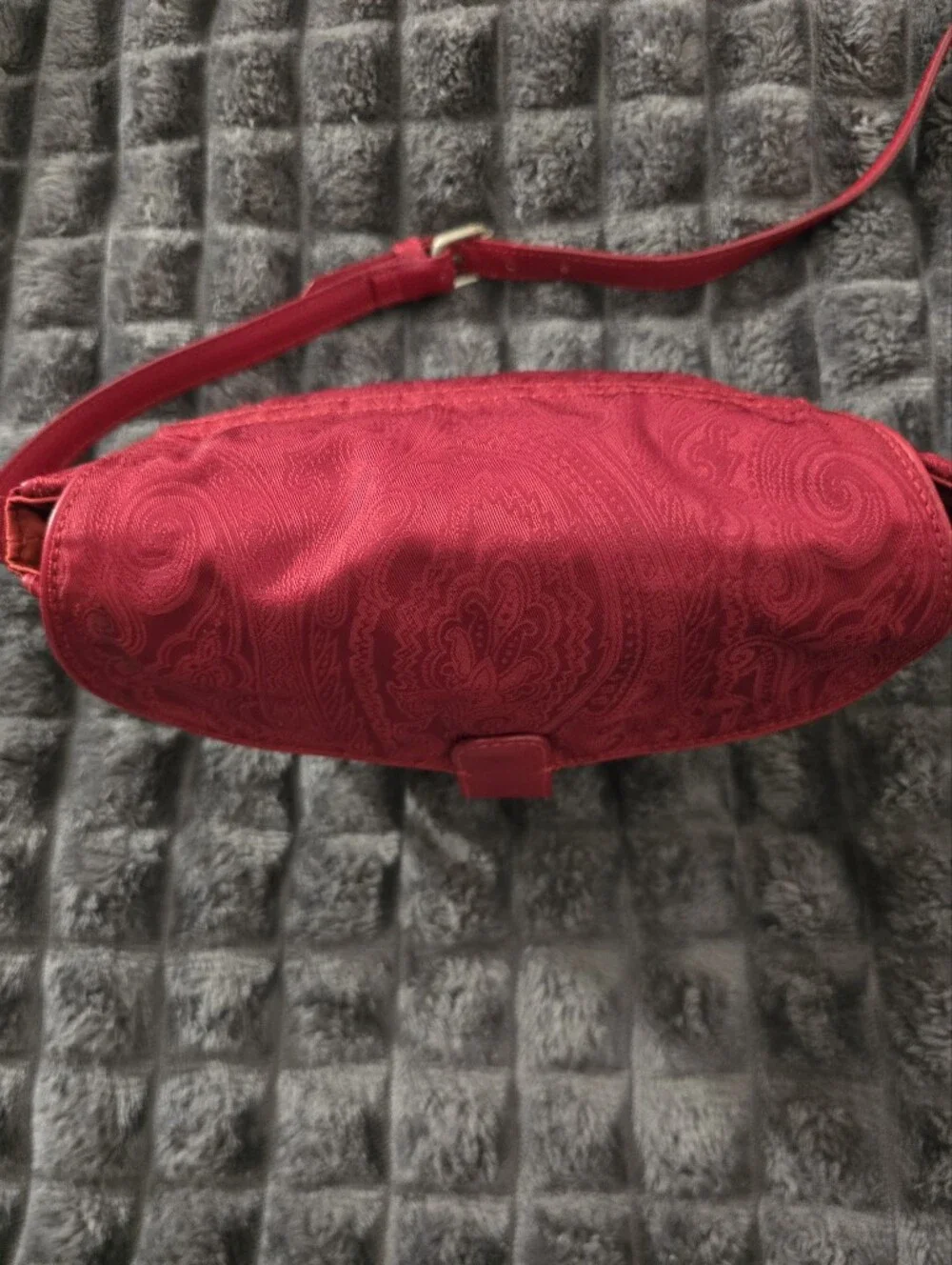 Etro Red Jaquard Crossbody C.O.A. Included EUC - Picture 7 of 16